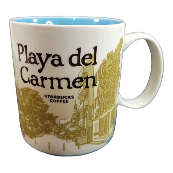 Starbucks Coffee Cup Mug Playa del Carmen Global City Icon Collector Series - Picture 1 of 12